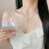 Asistiendo a la Fiesta del Té~Collar de Perlas Camelia, Cadena para Clavícula Estilo Retro Francés, Exquisita Cadena para el Cuello de Lujo Ligero de Alta Gama, Nuevo Artículo Más Vendido