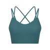 Primavera y Verano Tirantes Espagueti Espalda Hermosa Sujetador de Yoga Push-Up Envoltura de Burbujas Correr Fitness Sujetador Deportivo para Mujer Dw366