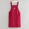 Avental Anti-manchas para Cozinha Feminino Cozinha Caseira Respirável Especial para Catering Avental de Cintura Estampa de Tronco Roupas de Trabalho Simples Masculino e Feminino
