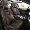 Almofadas de assento de carro personalizadas, adequadas para todas as estações, almofadas de assento de couro Nappa para cinco lugares, cobertura total, assentos dianteiros individuais ou duplos