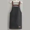 Delantal Transfronterizo con Impresión de Logo Personalizado, Impermeable, Resistente al Aceite, Resistente a las Manchas, Alta Calidad, Ropa de Trabajo Elegante para Hombre para Uso en Cocina y Hogar