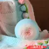 Ovillo grande de 200 g de hilo de algodón lechero teñido en degradado para mantas de flores hechas a mano DIY, mantas de sofá y hilo para ramos de rosas
