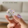 Zibo Glaze Atacado Buquês de Flores Artificiais de Vidro Feitos à Mão, Flores Preservadas, Decorações de Mesa, Pequenos Artesanatos de Flores, Lembrancinhas