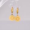 L226 suministro directo de fábrica comercio electrónico transfronterizo acero de titanio aretes redondos sólidos redondos personalidad aretes simples de acero inoxidable