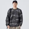 Suéter de Punto Jacquard de Cuello Redondo Nuevo Otoño/Invierno 2025 Estilo Retro Japonés Holgado Versátil Casual Marca de Moda