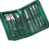 Cortauñas de Acero Inoxidable Set de 9 Piezas Pinzas Oblicuas para el Hogar Cortauñas Traje de Cortauñas
