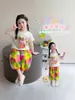 Conjunto de Verano con Mangas Cortas para Niña 2026 Nueva Moda Pantalones Anti-Mosquitos para Niña Pequeña Conjunto Casual de Dos Piezas para Niños