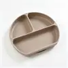 Plato para bebé, charola para comida de bebé, plato dividido de silicona tipo ventosa para autoalimentación, vajilla infantil, plato anticaídas