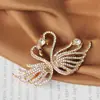 2024 Grampo de Cabelo de Liga com Strass Franja Lateral Presilha de Mola Estilo Coreano Clipe Superior Feminino Acessório de Cabelo Laço Fresco e Doce