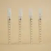 Tubo de Vidrio Graduado con Tapa de Rosca de 5ml y 10ml, Botella Dispensadora de Perfume con Cabezal de Plástico en Spray, Botella Vacía para Muestras de Perfume Líquido
