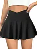 Saia-Short de Cintura para Cross-Border da Amazon para Mulheres, Alta Elasticidade, Cintura Alta, Anti-Exposição, Yoga, Corrida, Fitness