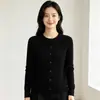Suéter Cardigan de Punto para Mujer, Cuello Redondo, Manga Larga, Nuevo Suéter de Punto Trenzado Holgado Adelgazante para Otoño e Invierno