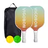 Conjunto de raquetes de pickleball, equipamento esportivo, raquetes de pickleball de fibra de vidro, esportes profissionais ao ar livre, fábrica atacadista