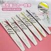 Tira de Frotamiento Especial para Manicura Larga de Media Luna de Dos en Uno de Alta Calidad Tira de Conformación y Pulido para Manicura Herramienta de Manicura Frotamiento con Esponja