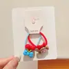 Fofos Laços de Cabelo e Acessórios de Cabelo Cartoon Vermelhos e Azuis para Crianças Meninas Amarrarem o Cabelo com Elásticos e Cordas de Cabelo para Meninas