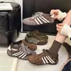 Zapatos Agan para Mujer 2026 Nuevo Estilo Piel Genuina Suela Gruesa Estilo para Ir al Trabajo Versátiles Zapatos de Mujer Deportivos Zapatos de Entrenamiento Alemanes Ligeros Zapatos Casuales