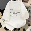 Camiseta de seda de leche con estampado de café amargo, moderna de manga corta, top holgado divertido estilo americano para estudiantes