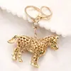 Llavero Creativo Transfronterizo de Diamantes de Pony Zodiacal Colgante de Bolsas de Animales Pequeños Accesorios para Coche Regalo Regalo de Cumpleaños