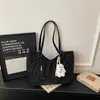 Bolsa de Bolinhas para Mulheres 2026 Nova Primavera Casual Moda Super Popular Classe Trabalho Bolsa Tote Grande Capacidade Bolsa de Ombro