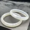 Pulsera Auténtica de Ágata Blanca Luna de Noche, Pulsera Auténtica de Calcedonia para Mujer, Sin Manchas Negras, Sin Grietas, Lista para Mayoreo