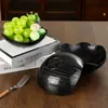 Plato de Frutas Creativo Estilo Japonés Imitación Madera Grano Sala de Estar Hogareño Snack Fruta Seca Plato de Exhibición Nuevo Plato de Frutas de Alto Valor