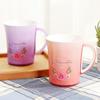 Vaso para enjuague bucal de dos colores para el hogar, vaso sencillo para cepillarse, para niños, pareja, de plástico de dos colores, creativo, vaso dental con asa