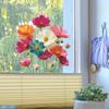 Fun-Jd169 Flor en Relieve Personalizada Decoración de Ventana de Casa Pegatina para Ventana Electroestática UV Exportación al por Mayor