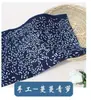 Tela Calico Azul Hecha a Mano Estilo Étnico Mantel Tela de Algodón Batik Tela Estampada y Teñida de Porcelana Azul y Blanca Tela para Ropa