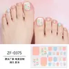 Zhengxiang Película de Esmalte Europeia e Americana Adesivos para Pés Adesivos Transfronteiriços para Unhas do Pé Folha de Ouro à Prova d'Água Diamante de Imitação Adesivos Brilhantes para Unhas Adesivos para Dedos do Pé