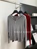 Otoño e Invierno 2024/Cárdigan de Punto con Capucha y Doble Cremallera Estilo Occidental para Mujer, Sudadera Simple Casual Combinable de Moda