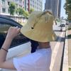 Sombrero de pescador con cordón de estilo japonés para mujer, de verano, fino, transpirable, ligero, con protección solar, para todo tipo de rostros, gorra pequeña a la moda.