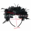 Fábrica de Origen de Nuevos Accesorios Halloween Flor de Plumas Accesorios para el Cabello Flor para la Cabeza Venta al por Mayor Diadema de Halloween Hebilla para la Cabeza de Mujer
