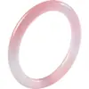 Direto da fábrica pedra de quartzo natural jade raiz de lótus rosa pequeno bracelete redondo ouro jade rosa jade bracelete fornecimento ao vivo