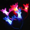 Navidad cuerno luminoso cuerno diadema LED banda parpadeante pasador de cuerno tocado puesto de niños juguete