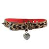 MINB Collar para Perro de Pelo de Caballo Leopardo Rojo Amor Ajustable Gargantilla Versátil Diseño de Nicho Collar al por Mayor
