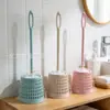 Escova de Banheiro com Base e Cabo Longo Escova de Limpeza para Banheiro Escova Esvaziada para Limpeza de Vaso Sanitário
