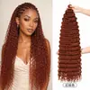 Extensiones de Crochet de Fibra Sintética Europea y Americana Deep Wave 22-30 Pulgadas Pelucas Transfronterizas
