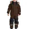 Novo Macacão de Ski Infantil de Uma Peça para Uso Externo no Inverno, Resistente ao Frio e ao Vento, Macacão de Ski Espesso, Quente e Luminoso para Homens e Mulheres