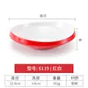 Prato de melamina prato criativo para hot pot louça de formato irregular prato fundo para sopa prato para prato frio comercial