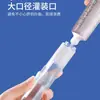 Kit Dental Portátil Dobrável para Viagem com Escova de Dentes e Pasta de Dentes Tudo-em-Um para Adultos e Crianças com Cerdas Macias, Kit de Tamanho de Viagem