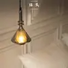 Lámpara de araña para mesita de noche de dormitorio, estilo vintage, diseño simple, adecuada para pasillos y entradas, lámpara de araña pequeña, retro, 6 lámparas nuevas de Zhongshan, madera, otros materiales no especificados