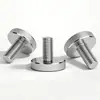 Acero Inoxidable 304 Gb835 Tornillo Grande de Cabeza Plana Moleteado de Mano Redondo de Cabeza Redonda Tornillo de Ajuste de Mano para Publicidad M3M5M10