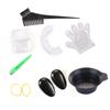 Herramientas para Colorear el Cabello Juego de Ocho Piezas Tazón para Tinte de Aceite para Hornear Herramientas Desechables para el Cabello Juego de 8 Piezas Chal Guantes Peine Venta al por Mayor