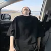 Camiseta Gola Redonda Manga Curta Masculina, Caimento Solto Oversized, Estilo Old Money, Fina para Verão, Linho Sintético, Marca da Moda, Tamanho Plus Size
