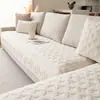 Cojín de sofá de terciopelo de algodón Shu, nuevo modelo 2026, almohadilla de asiento antideslizante, diseño moderno simple, color liso, cubierta completa, venta al por mayor transfronteriza