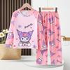 Pijamas para niños, Primavera y Otoño para niños, Manga Larga para niñas, Tallas medianas y grandes, Dibujos animados para niños, Ropa para el hogar para niños pequeños, Trajes finos de Otoño e Invierno