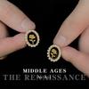 Vintage Light Middle Ancient French Style Chanel Style Rose Pearl Brincos Retro High-end Brincos Western Ear Jewelry