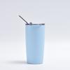 Taza de Acero Inoxidable de Doble Capa 20oz con Popote al Vacío Transfronteriza Portátil para Coche Recubierta en Spray Taza de Coche Taza Térmica Taza de Coche