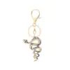 Serie de animales transfronterizos llavero colgante de boa constrictor colgante de bolsa de diamantes retro personalidad temperamento regalo pequeño