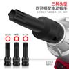 Llave de vaso hexagonal pistola de aire cabeza hexagonal 12 ángulos m101214 herramienta de vaso destornillador t30t40t50 flor de ciruelo